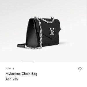 My lock chain Louis Vuitton purse bag. LV